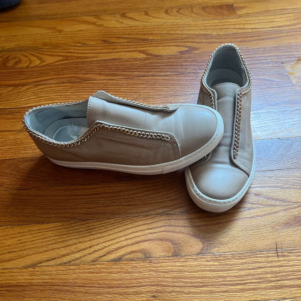 Andre Assous Tan Slip-On Sneakers